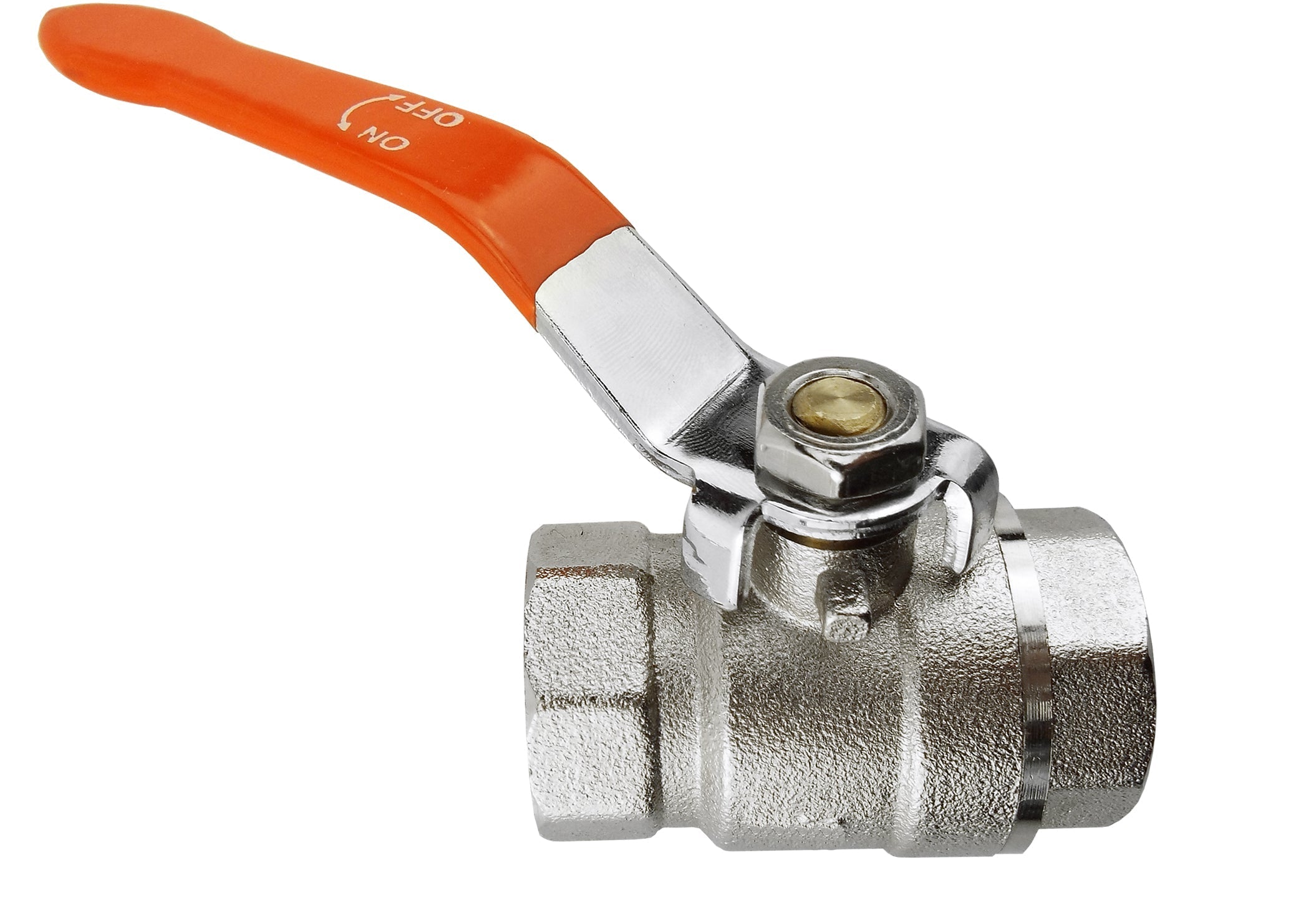 Brass Nickel-Plated Lever Valve 1/2" BSPF