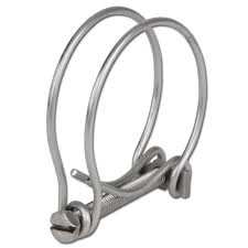 Double Wire Hose Clamp Galvanised 60mm-65mm