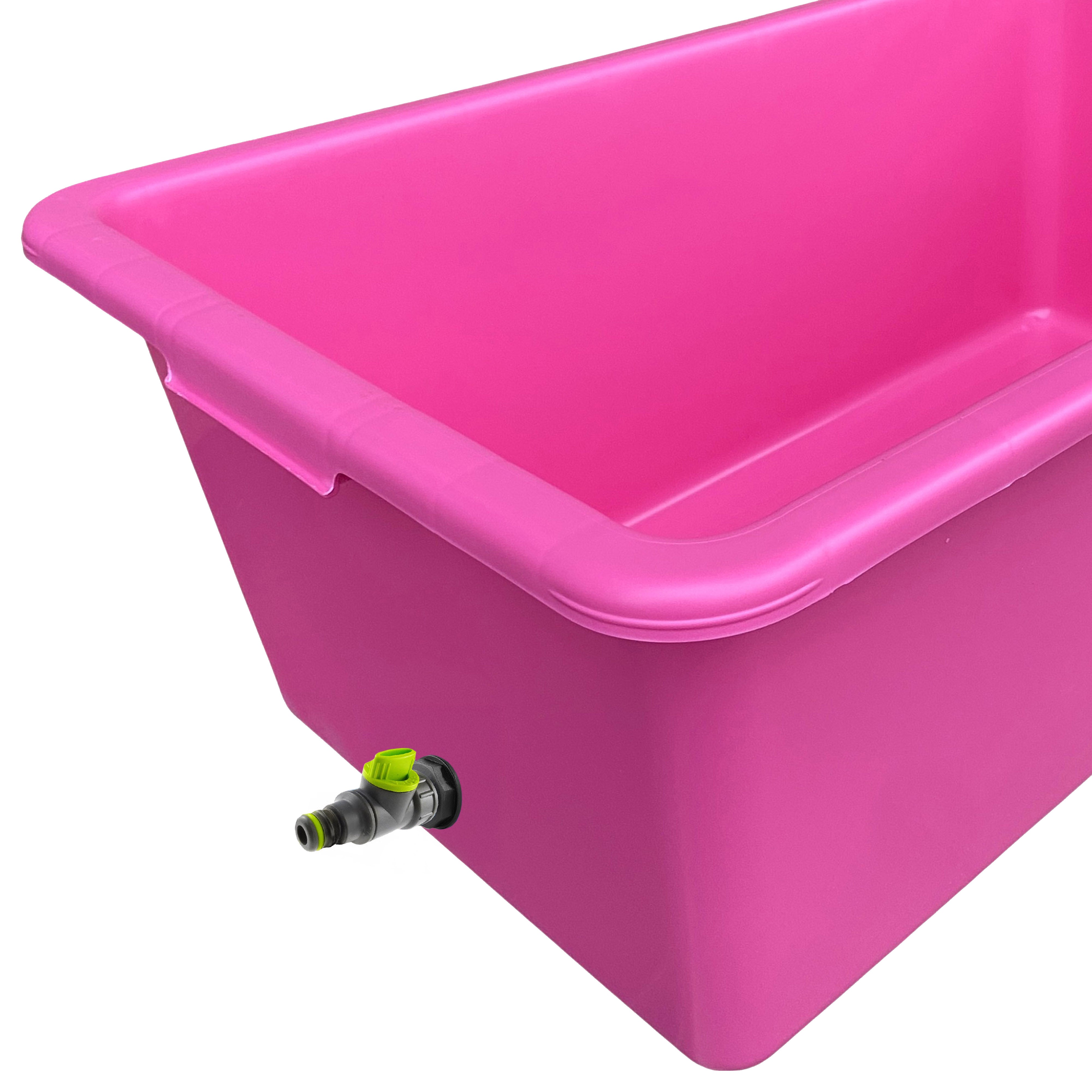 Pink Dog Bath with Drain Valve (Lime)