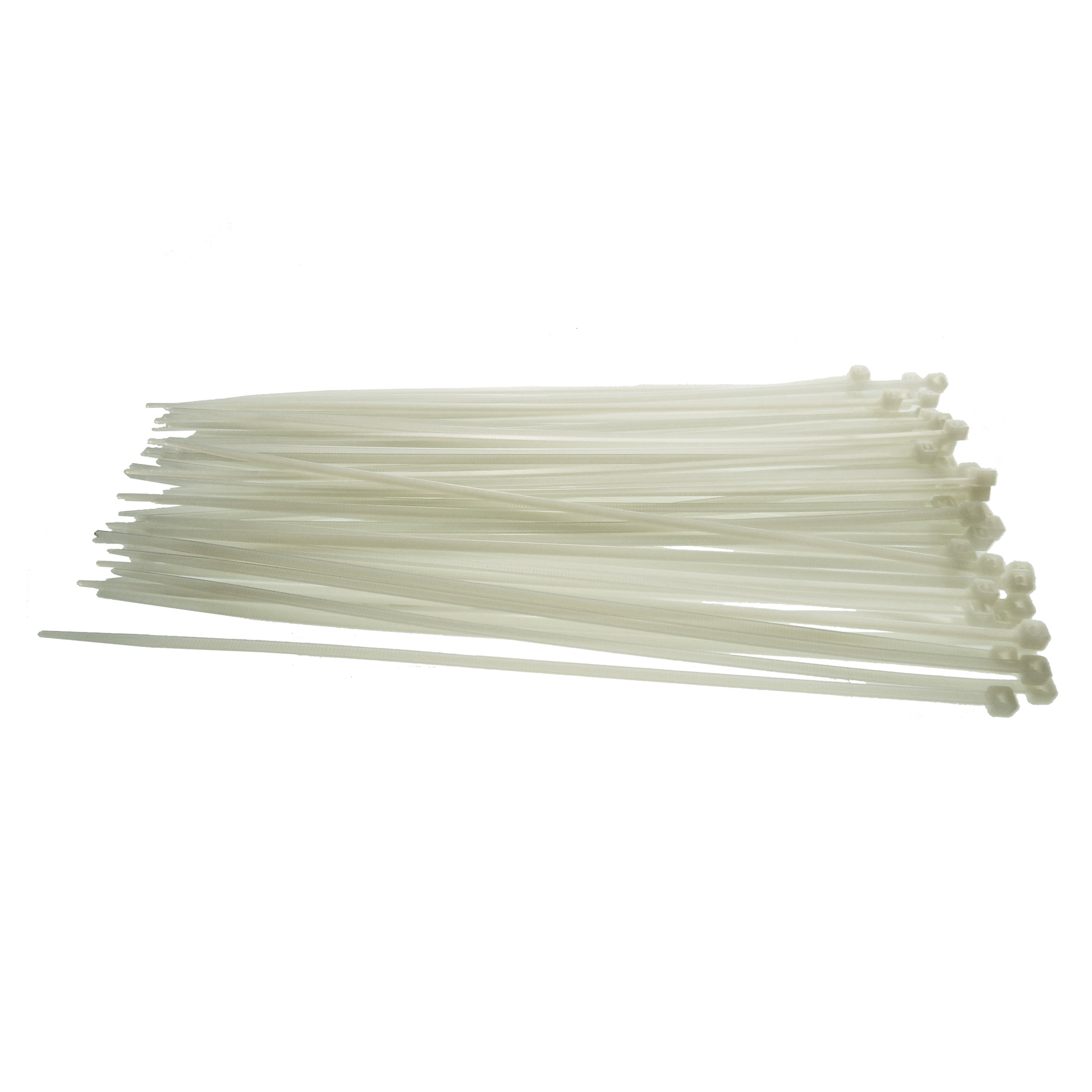 100 Cable Ties (4.8mm x 500mm) Neutral