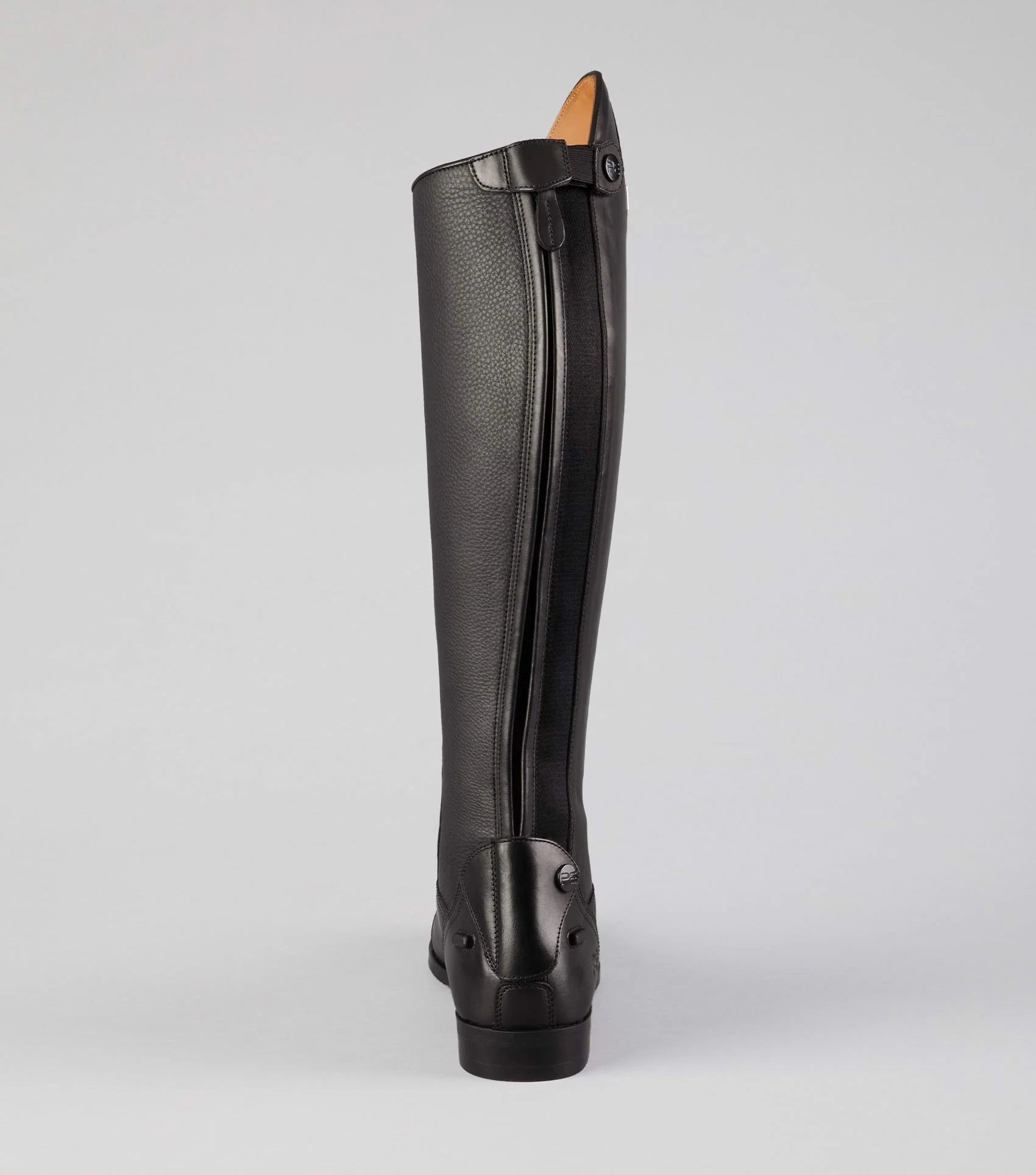 Silentio Mens Tall Leather Field Boot Black