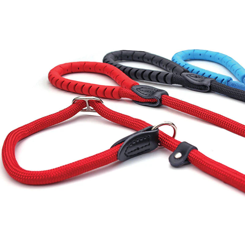 Miro & Makauri Slip Lead with Figure 8 Training Aid (Rubber Handle Grip) 120cm