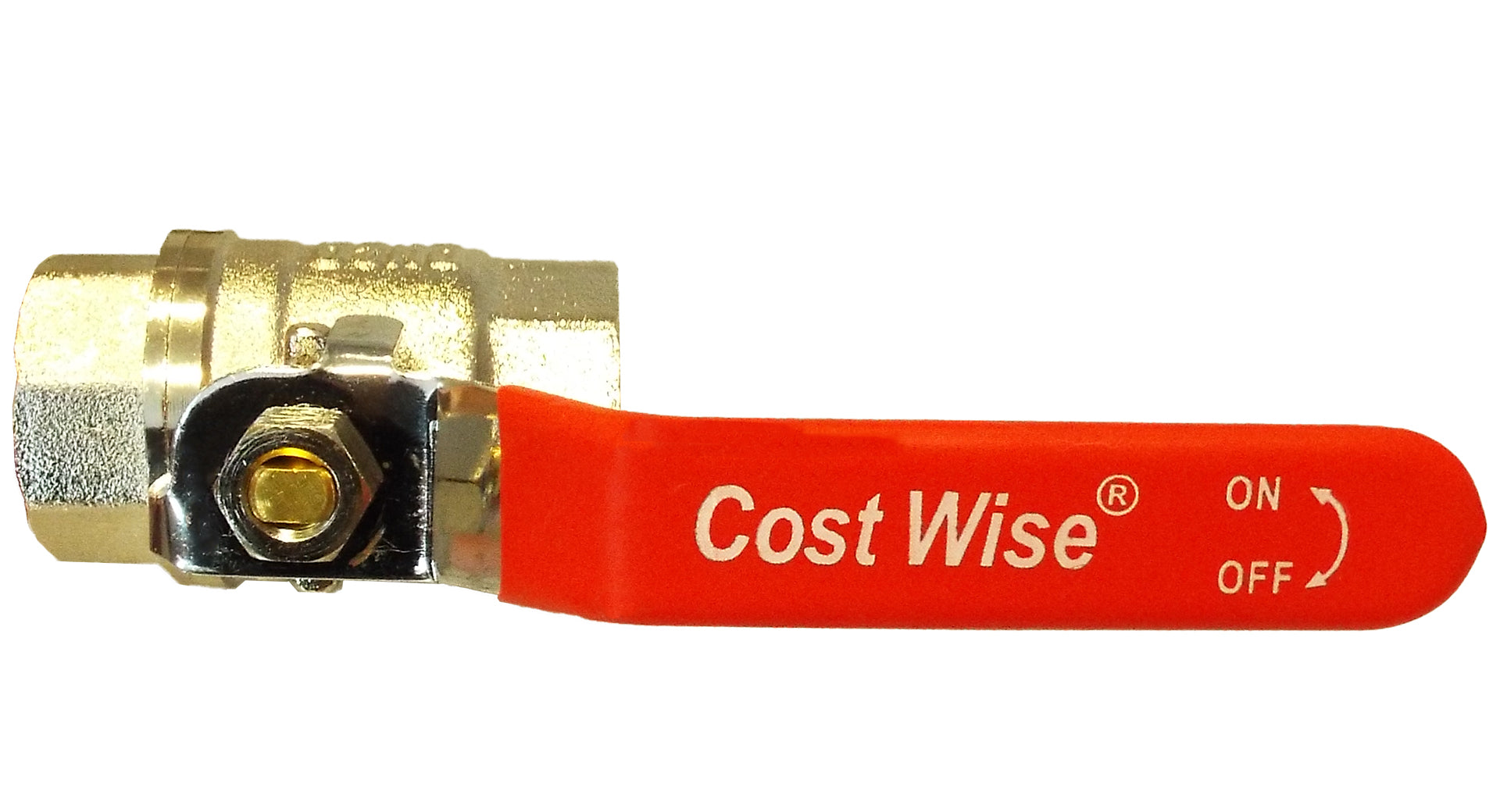 Brass Nickel-Plated Lever Valve 1/2" BSPF