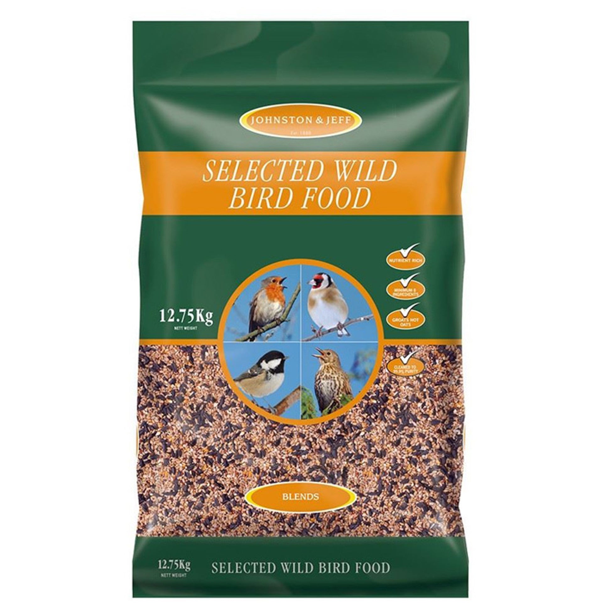 Jonhson & Jeff Selected Wild Bird Mix 12.75kg
